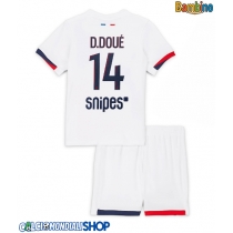 Maglie da calcio Paris Saint-Germain Desire Doue #14 Seconda Maglia Bambino 2025-26 Manica Corta + Pantaloni corti)
